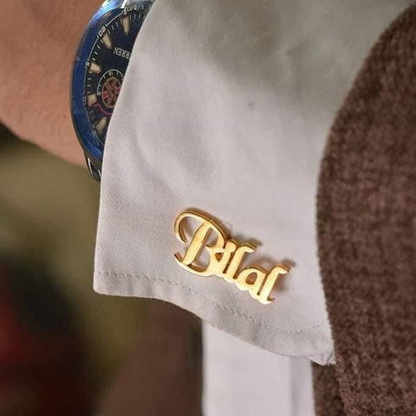 Personalized Name Cufflink Pin