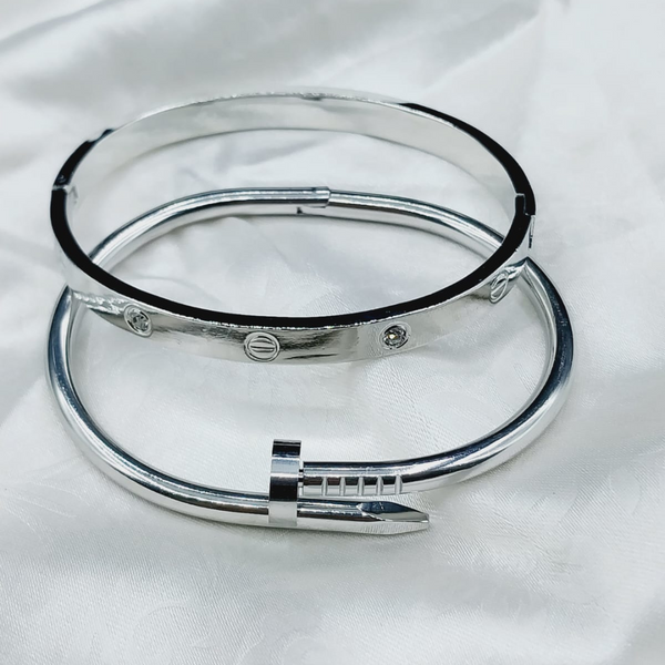 Silver Designer Bracelet Set